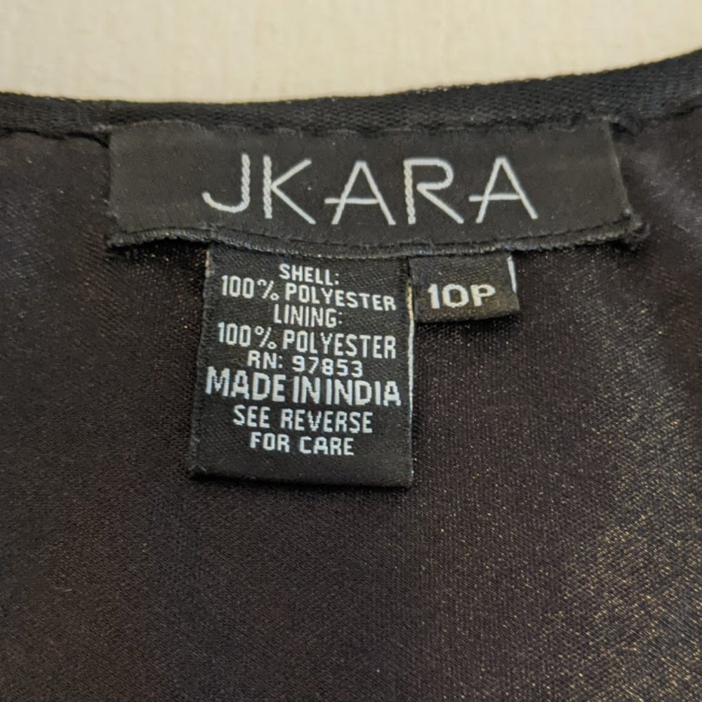 J Kara Beaded Black Dress - Picture 7 of 14